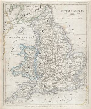 1850 Meyer Map of England and Wales