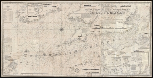 1843 Blachford Blueback Nautical Chart or Map of the English Channel