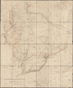1915 Bouquet Map of Brazzaville and Environs, French Equatorial Africa (Congo)