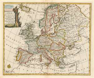 1747 Bowen Map of Europe