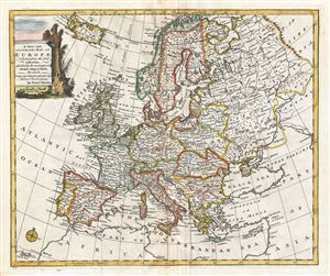 1747 Bowen Map of Europe