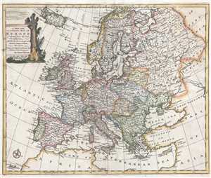1747 Bowen Map of Europe