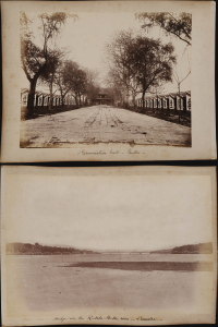 1890 Photograph of the Examination Hall, Canton (Guanzhou) and Belawan River Bridge, Sumatra