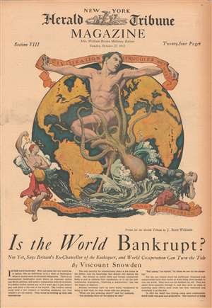 1933 Williams Allegorical Map of the World