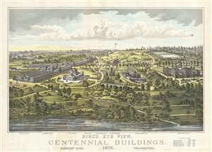 1876 Toudy View of Fairmont Park, Philadelphia