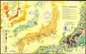1936 Richard Edes Harrison Map of Japan