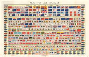 1934 Brown Chart of the World's Flags