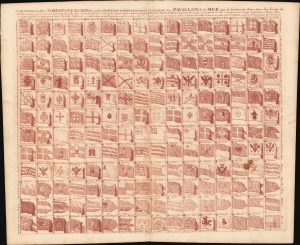 1711 Schenk Flag Chart (including early Flag of New England)
