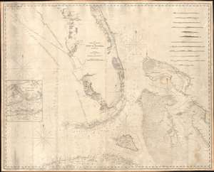 1847 Blunt Nautical Chart of Florida and the Bahamas