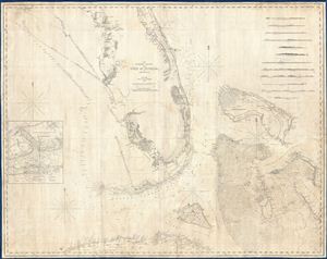 1848 Edmond Blunt Nautical Chart or Map of Florida and the Bahama Banks