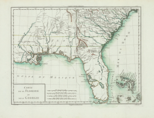 1798 Tardieu Map of Spanish Florida and Georgia