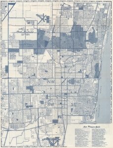 1966 Dolph City Plan or Map of Fort Lauderdale, Florida