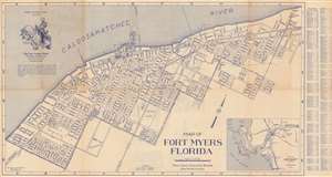 1950 Dolph City Plan or Map of Fort Myers, Florida