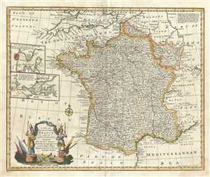1747 Bowen Map of France