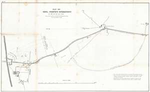 1847 Hardcastle Map of General Worth's Division at the Battle of Churubusco