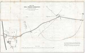 1847 Hardcastle Map of General Worth's Division at the Battle of Churubusco