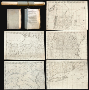 1794 Christopher Colles Geographical Ledger Map of the United States