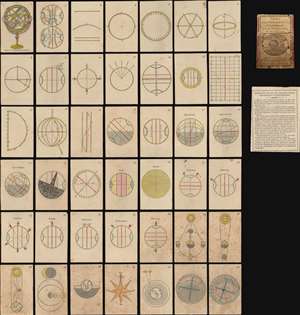 1806 Paris Geography and Astronomy Card Game (42 Cards) - With the Rules!