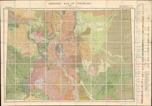 1913 George Geologic Map of Colorado
