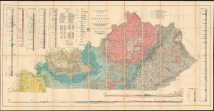 1929 Jillson Geological Map of Kentucky (inscribed by Jillson)