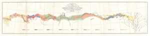 1854 Blake Geological Route Map of the American West: Mississippi River to Los Angeles