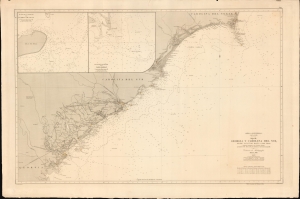 1868 Dirección de Hidrografía Chart of Georgia, South Carolina Coast