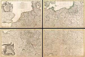 1775 Rizzi-Zannoni Map of the German Empire and Poland