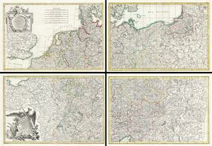 1783 Rizzi-Zannoni Map of the German Empire and Poland