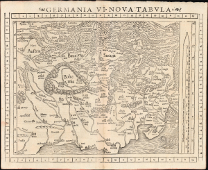 1540 / 1552 Münster Map of Germany