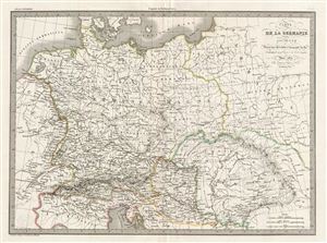 1830 Lapie Map of Ancient Germany