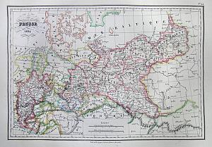1837 Malte-Brun Map of Northern Germany or Prussia