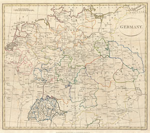 1799 Celement Cruttwell Map of Germany