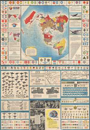 1943 Aluminum Company of America and Petruccelli Map of the World