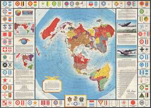 1943 Aluminum Company of America and Petruccelli Map of the World
