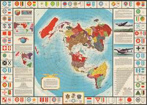 1943 Aluminum Company of America and Petruccelli Map of the World