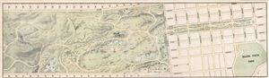 1874 Britton and Rey Map of Golden Gate Park, San Francisco