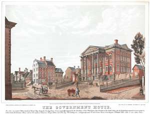1847 Robinson View of the Government House in New York City