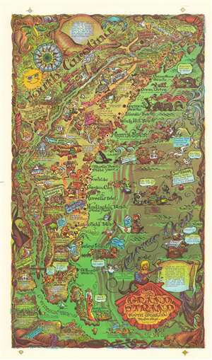 1972 Jak Smyrl Pictorial Map of the Grand Strand, South Carolina (Myrtle Beach)
