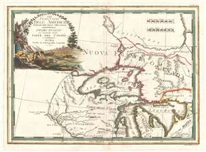 1797 Cassini Map of the Great lakes