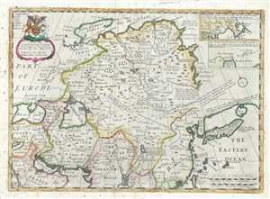 1712 Wells Map of China and Tartary (w/ Siberia)