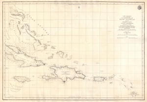 1815 Direccion Hidrografia Chart of the Greater Antilles and Environs
