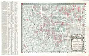 1960 Fahey Pictorial Map of Greenwich Village, New York City