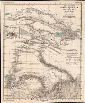 1885 Atkinson Map of Western China