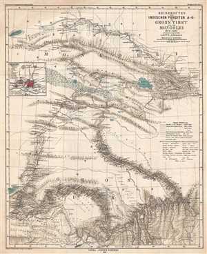 1885 Atkinson Map of Western China