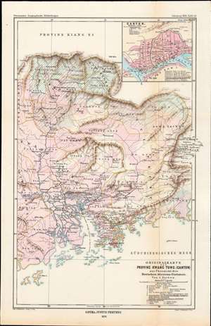 1878 Overview of German Mission Stations in Guangdong Province, China