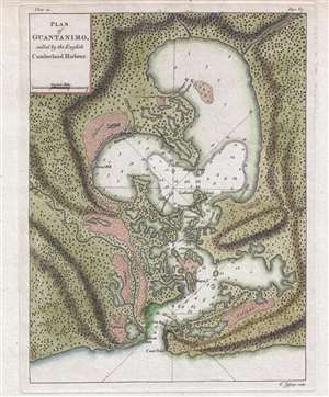 1768 Jefferys Map of Guantanamo Bay