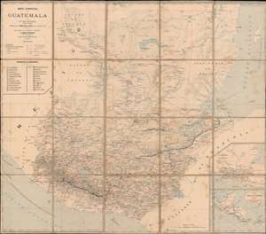 1890 Bianconi Map of Guatemala