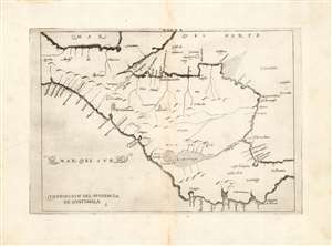 1726 Herrera y Tordesillas Map of Guatemala, Costa Rica, Nicaragua and Panama