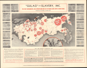 1947 'Plain Talk' Cold War Propaganda Gulag 'Slavery' Map of the Soviet Union