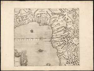 1570 Camocio West Central Africa Sheet of Unacquirable Wall Map of Africa